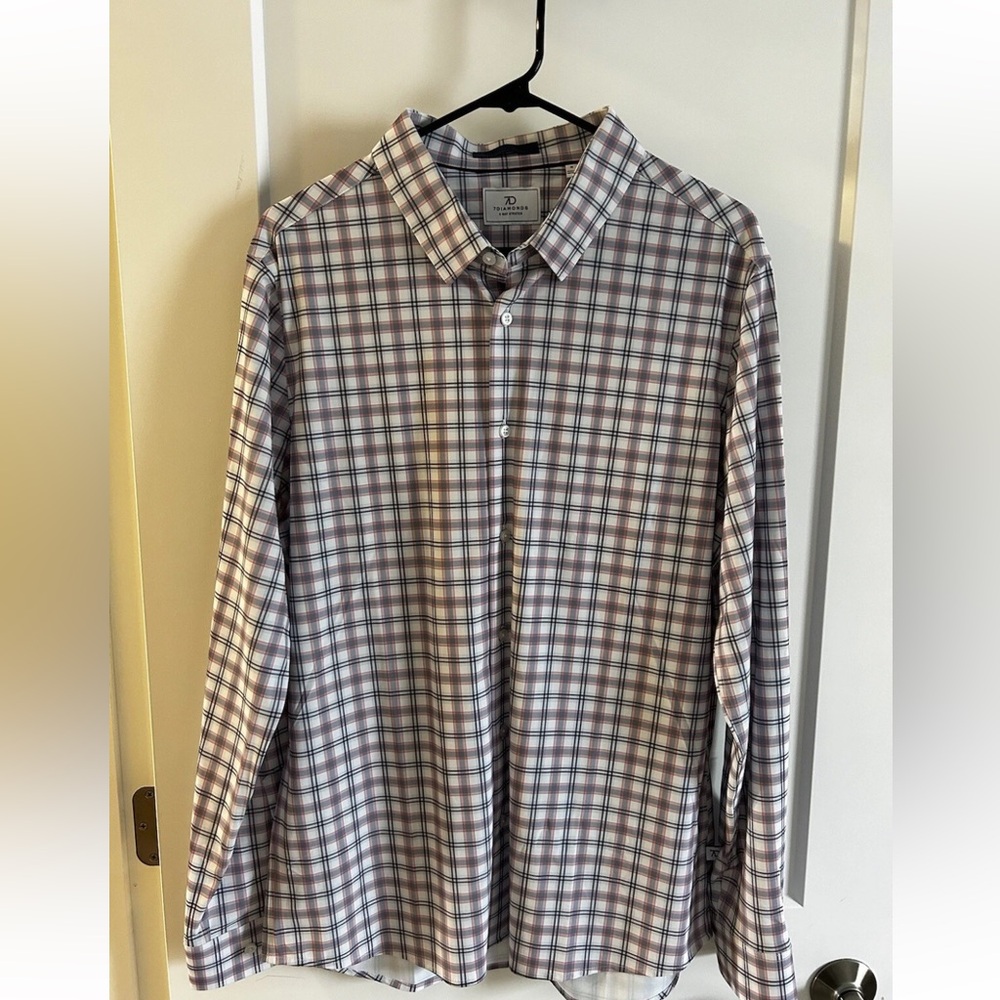 7 Diamonds 4 Way Stretch Button Down Shirt